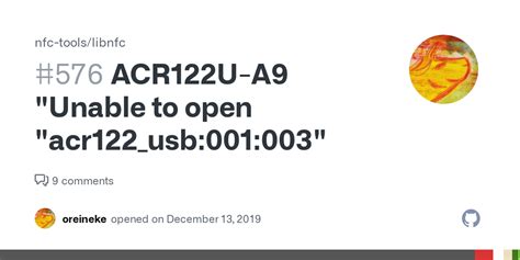 fake acr122u|unable to open acr122u a9.